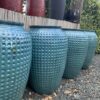 Pot Turquoise ruitmotief (90CM)